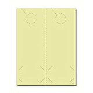 Door Hangers for Business Cards, Print-Ready, 4.25" x 11", 2-UP on 8.5" x 11" Gold 67-lb Vellum, with 1.5" Holes - 250 Sheets