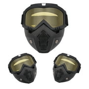 Modular Detachable Goggles Motorcycle Racing Helmet Protective Shield