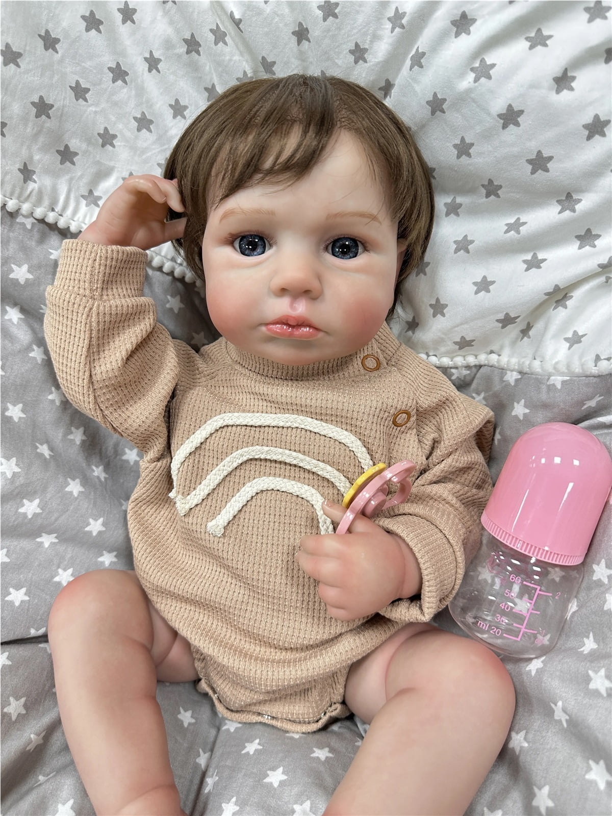 GloTide Reborn Baby Doll alive lifelike body baby 50cm soft vinyl realistic newborn reborn dolls