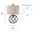 thumbnail image 3 of Duncan 20" Table Lamp, 3 of 4