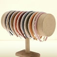 thumbnail image 5 of Unique Bargains 1 Set Hairband Solid Color Hair Accessories for Women Gold Tone Pink, 5 of 5