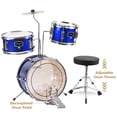 thumbnail image 5 of Ammoon 14 inch 3-Piece Kids/Junior Drum Set with Adjustable Throne Cymbal Pedal Drumsticks Musical Instrument A Perfect Beginner Gift, 5 of 6