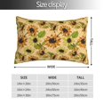 thumbnail image 2 of Salouo Sunflowers Pattern Pillow Cases,1PC Pillow Covers with Envelope Closure Decorative Pillow Case for Bed Couch,Pillows Not Included-20"x30", 2 of 6