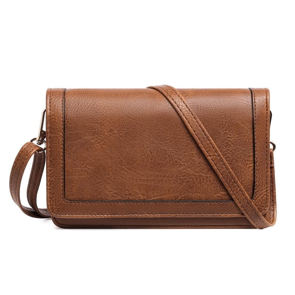FALAN MULE Small Crossbody Bags for Women Cell Phone Purse Vegan Leather Shoulder Handbag Wallet with Card Slots