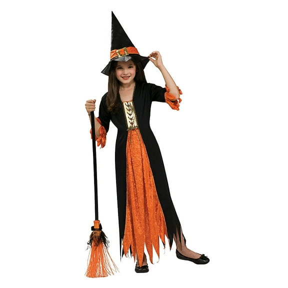 Gothic Witch Kids Costume Generic Small Female Black Fancy Dress Party Book Week Halloween