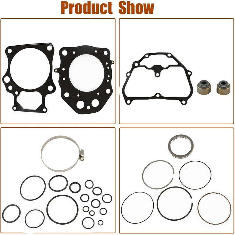 86.5mm Cylinder Piston Rings Gasket Kit For Honda Rancher