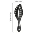 thumbnail image 2 of Unique Bargains 1 Pc Durable Leaf Shape Hair Brush for Curly Straight Wavy Hair Plastic Black, 2 of 3