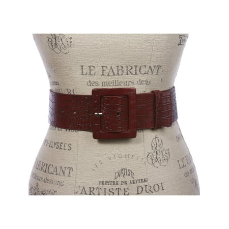 Floral Patent Belt - 2 1/4