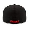 thumbnail image 3 of Men's New Era Black Kansas City Chiefs Omaha 59FIFTY Fitted Hat, 3 of 4