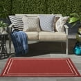 thumbnail image 3 of Nourison Essentials Indoor/Outdoor Brick/Ivory 3' x 5' Area Rug, (3x5), 3 of 8