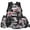 American Flag Wolf, variant on KUIFORTI Duck Camo Boys Backpack and Lunch Box Set, 4Pcs Kids School Bag with Pencil Case & Water Bottle Sleeve for Elementary Primary Middle School Back to School Supplies