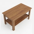 thumbnail image 4 of Mesa de Centro Dual-Level Nature Minimalista Natural con Doble Nivel y Soporte de Madera Sólida - LEMICH, 4 of 7