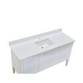 thumbnail image 5 of Altair 61 in. Composite Stone Vanity Top in Milano White with White Sink, 5 of 6