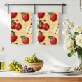 thumbnail image 3 of Farmhouse Apples Kitchen Towels Set of 4, Country Tropical Fruits Watercolor Absorbent Dish Towels for Kitchen, Microfiber Hand Towel, Quick Drying Tea Towel for Cleaning Decorative Dishcloths, 3 of 7