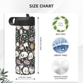 thumbnail image 4 of Yiaed cartoon cute Skull star Print Water Bottle with Straw Lid, Stainless Steel Double Wall Insulated Water Bottle | Leak-Proof and Spill-Proof Water Bottle, 4 of 8