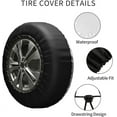 thumbnail image 4 of Life is Better in The Woods Spare Tire Cover Bear Wheel Protector for Truck SUV Trailer Camping Rv Tire Covers, 4 of 10