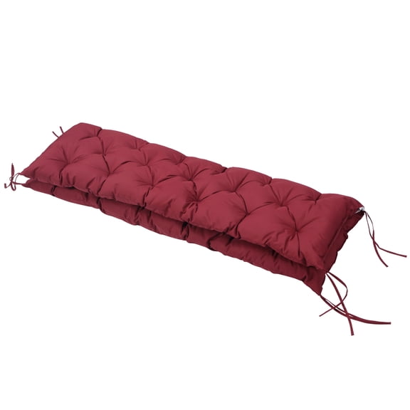 YeadgeOutdoor Bench Cushion, Overstuffed 3‑Seat Patio Swing Replacement Cushion, Red
