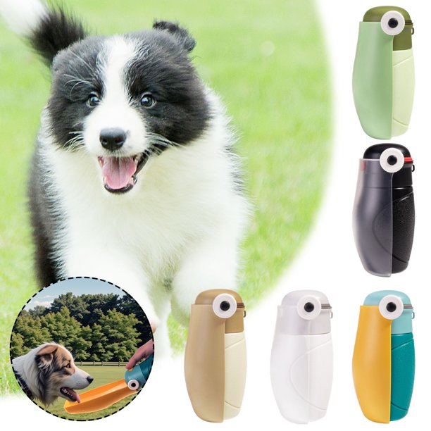 Botella de Agua Portátil para Perros Pequeños | Dispensador de Agua para Viajes | Resistente a Golpes y Fácil de Usar | Multifuncional | 1 Unidad