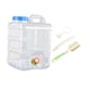 thumbnail image 2 of Contenedor de agua, cubo de almacenamiento de agua de 20 litros de capacidad, multiusos, con asa de transporte, dispensador de bebidas para conducción Azul, 2 of 8