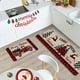 thumbnail image 4 of Tapetes de poliéster con adornos navideños, 2 unidades, tapetes y tapetes de cocina navideños, tapete antideslizante, decoración navideña para cocina, juegos de tapetes de cocina, decoración navideña, 4 of 6