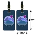 thumbnail image 4 of Abstract Geometric Mountainscape Luggage ID Tags Suitcase Carry-On Cards - Set of 2, 4 of 5