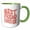 Green/White, variant on 3drose, Best Friends Forever Wave Effect, 15oz Two-tone Blue Mug