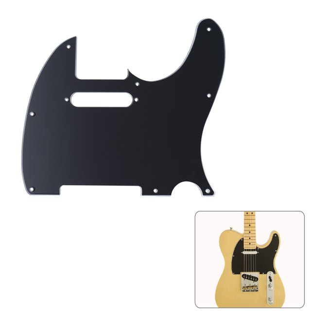 Guardia de la selección Irfora Golpeador golpeador 3Ply construcción de Telecaster Standard Estilo Moderno guitarra eléctrica Negro Irfora Guardia de la selección
