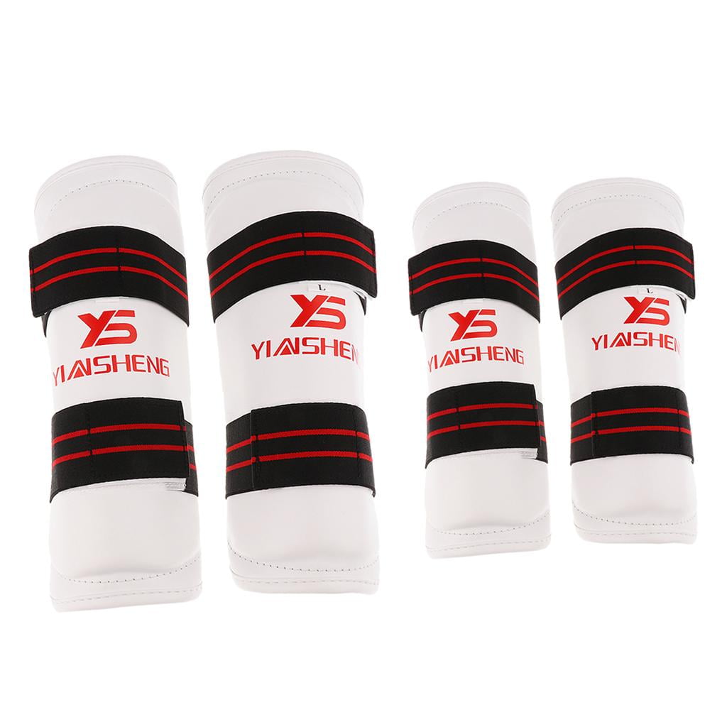 MB152 Boxing Shin Guards - EVA Foam Protection With Velcro Strap For Kickboxing & Martial Arts