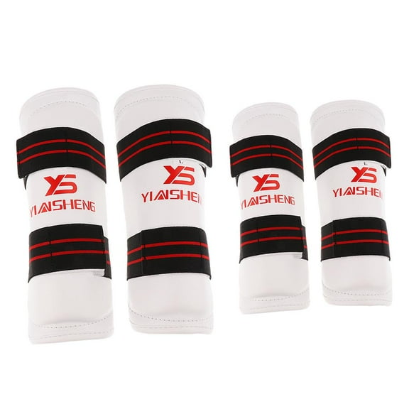 Elbow Pads Arm Shin Instep Pads Thai caseing Thai Kick Boxing Leg Guard Set M