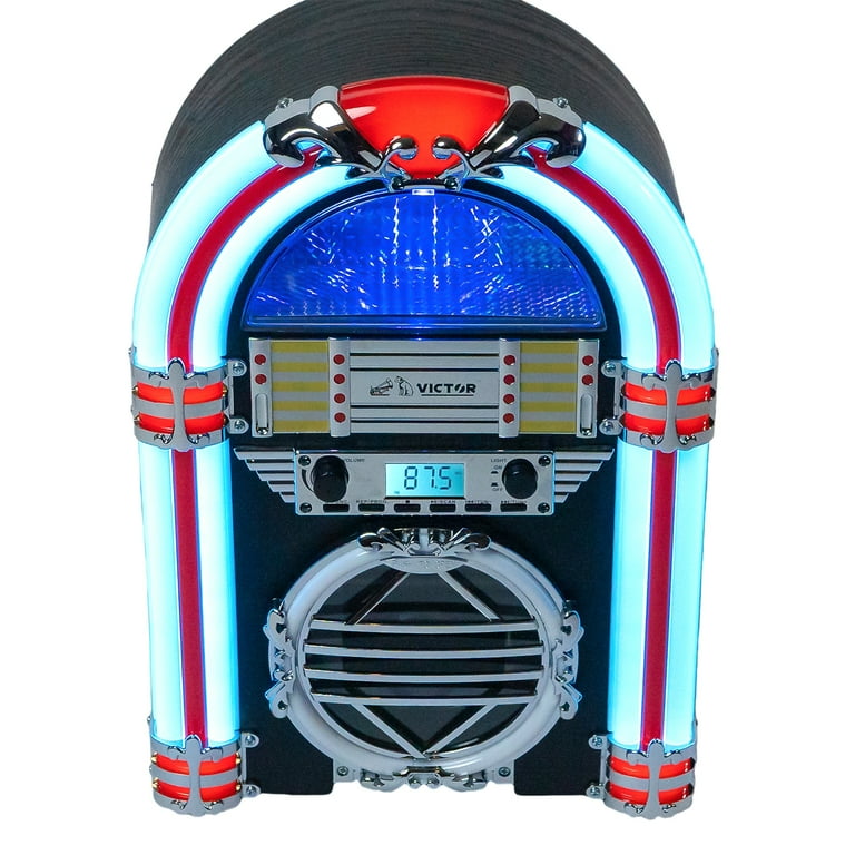VICTOR Broadway Compact Desktop Bluetooth Jukebox with CD Player