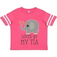 thumbnail image 3 of Inktastic Tia Loves Me Baby Elephant Boys or Girls Toddler T-Shirt, 3 of 5