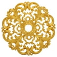 thumbnail image 6 of Amosfun Decorative Plastic Ceiling Medallion Set, Golden Finish, Elegant Round Design for Home and Office Decor, 6 of 8