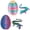 Rainbow+Purple, variant on 2PCS 3D Printed Dragon Eggs with Dragon Inside, Easter Basket Stuffers Mini Mystery Crystal Egg Fidget Toy for Desktop Decoration