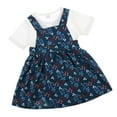 thumbnail image 4 of Conjunto de Vestidos de Camiseta de Tirantes Florales para Niñas Pequeñas 120, 4 of 9