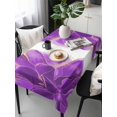 thumbnail image 6 of Purple Gold Table Cloth, Abstract Flower Ombre Aesthetics Paint Waterproof Tablecloth for Rectangle Tables, Reusable Washable Fabric Table Cover for Restaurant Kitchen Dining Tables 54"x108", 6 of 6
