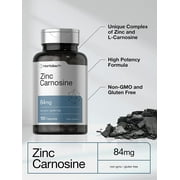 Zinc Carnosine 84mg | 150 Capsules | Non-GMO and Gluten Free | by Horbaach