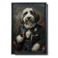 thumbnail image 2 of Hudo Polish Lowland Sheepdog Painting Gentleman Style on Canvas, Polish Lowland Sheepdog Vintage Costume Style Animals Posters For Home Decorations, Living Room, Bathroom Decor, 2 of 5