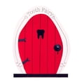 thumbnail image 4 of Opening Fairy Door and Window, Wooden Dwarf Tree Door Decoration, Fairy Doors for Trees Outdoor, Fairy Door, Fairy House Kit, Fairy Garden Decor, Fairy Doors, Fairy Garden Decorations, 3.93 inch, 4 of 8