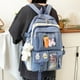 thumbnail image 3 of Qarigey escolar multifuncional con bolsas adicionales para estudiantes Bolsas para la escuela escolar Mochilas azul, 3 of 6