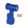 thumbnail image 1 of Pomo de palanca de cambios con tres adaptadores, piezas de repuesto de aluminio para coche. 118 mm azul, 1 of 8