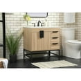 thumbnail image 2 of Elegant Decor Eugene 32" Aluminum MDF Single Bathroom Vanity in Mango Wood, 2 of 8