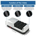 thumbnail image 2 of Electric Knife Sharpener Multifunctional 3-Stage Slots Kitchen Knives Sharpening System, 2 of 8