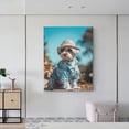 thumbnail image 6 of KLL Stylish Dog in Denim Outfit Print Farmhouse Canvas Wall Art,Wall Decorations For Living Room Office Canvas Wall Decor for Home Decorations, 12'×16’’, 6 of 8
