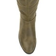 thumbnail image 5 of Journee Womens Lelanni Stacked Heel Knee High Boots, 5 of 10