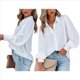 thumbnail image 3 of Blusa de Larga con Botones y Estampado de Farol para Mujer, Estilo Casual, 2025 XL, 3 of 7