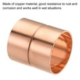 thumbnail image 4 of Unique Bargains 35mm Straight Copper Pipe Coupling Connecting Adapter Solder Connection for Plumbing 2 Pack, 4 of 5