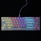 thumbnail image 5 of Teclado mecánico para juegos con retroiluminación RGB, 61 teclas, con cable, compacto, para PC, blanco, para portátil y ordenador, 5 of 8