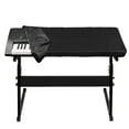 thumbnail image 1 of Keyboard Dust Cover for 61/88 Key-keyboard Electronic Piano Dust Cover with a Drawstring Rainproof Cloth Black (88 keys), 1 of 11