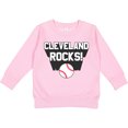 thumbnail image 2 of Inktastic Cleveland Rocks with Baseball Toddler Sweatshirt, 2 of 4