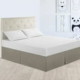 thumbnail image 3 of FYBTO Dustproof Polyester Ruffle-pleated Bed Skirt Easy Fit Spread Cover Valance (Queen)-090401, 3 of 5